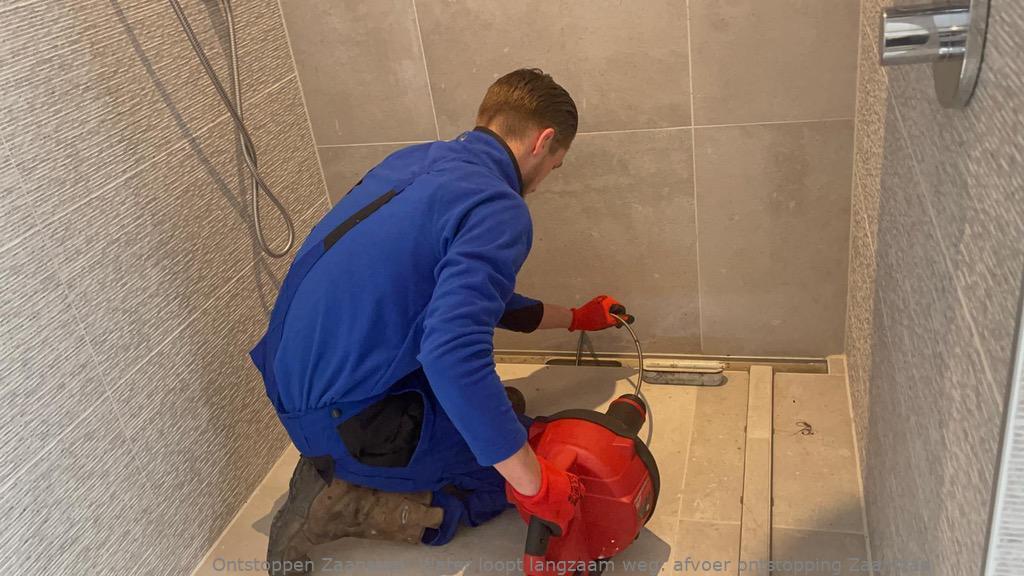 Water loopt langzaam weg: afvoer ontstopping Zaanstad